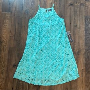 Luxology Mint Eyelet Summer Dress